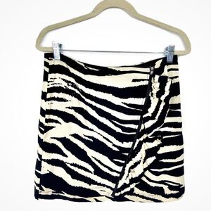 Free People Zebra pattern Wrap Mini Skirt - Sz 8